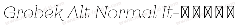 Grobek Alt Normal It字体转换
